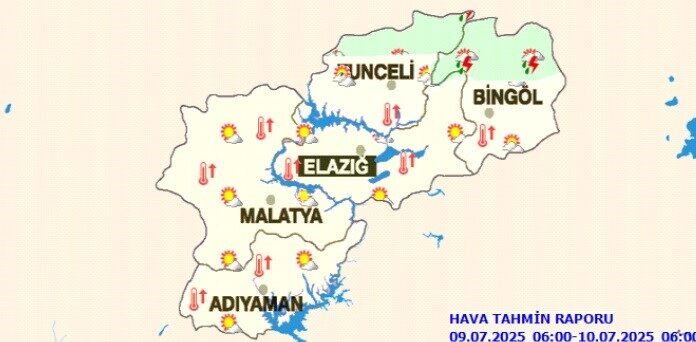 Meteoroloji 13. Bölge Müdürlüğü, güneş ışınlarının dik geldiği 11 ile