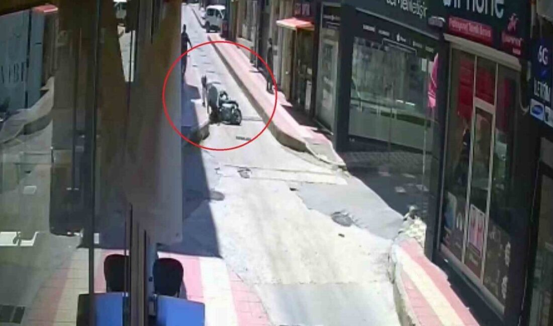 Samsun’da seyir halindeki bir motosikletin kayarak devrilmesi sonucu meydana gelen