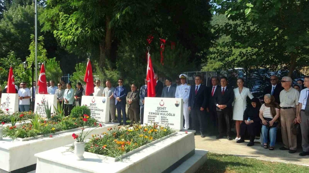 Muğla’da 15 Temmuz Demokrasi ve Milli Birlik Günü anma etkinlikler