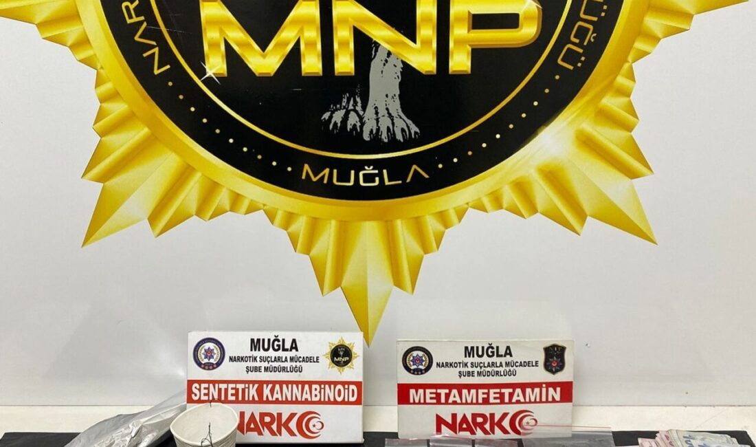 Muğla İl Emniyet Müdürlüğü Narkotik Suçlarla Mücadele Şube Müdürlüğü ekipleri,