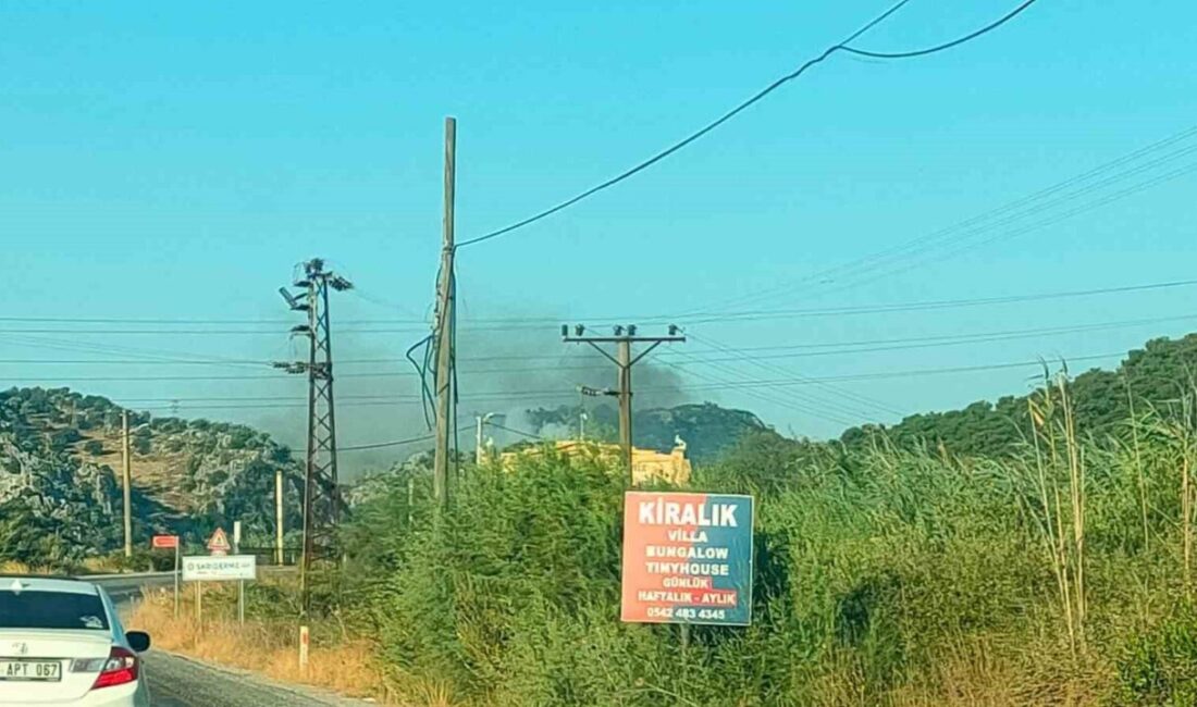 Muğla’nın Ortaca ilçesine bağlı Sarıgerme Mahallesi’nde sabah saatlerinde orman yangını