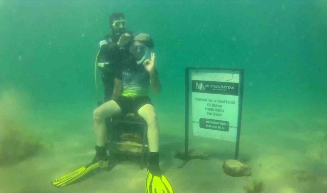 Kocaeli’de 10 yıl ara verdiği berberliğe geri dönen Mustafa Baytan,