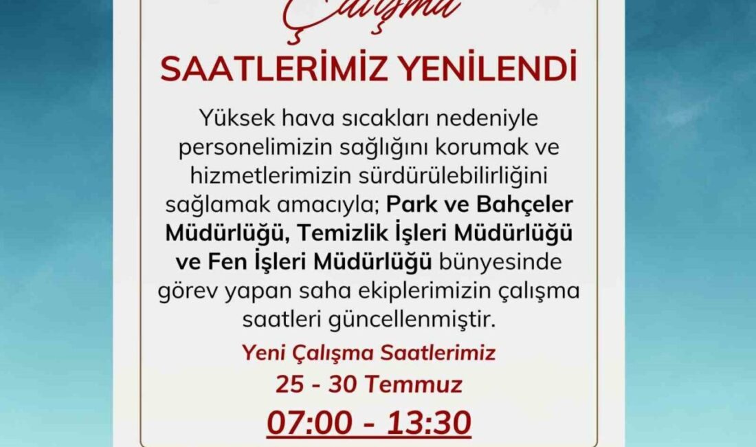 Aydın’ın Nazilli ilçesinde etkili olan yüksek hava sıcaklıkları nedeniyle Nazilli