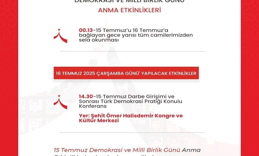 15 Temmuz Demokrasi ve Milli Birlik Günü dolayısıyla Niğde’de bir