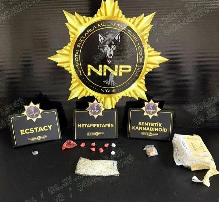 Niğde Cumhuriyet Başsavcılığı koordinesinde, İl Emniyet Müdürlüğü Narkotik Suçlarla Mücadele