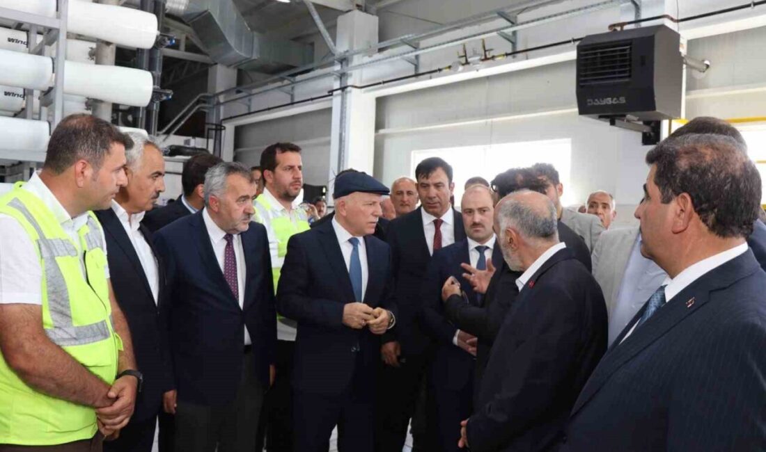 Erzurum Büyükşehir Belediyesi tarafından Oltu’da yapımı tamamlanan içme suyu arıtma