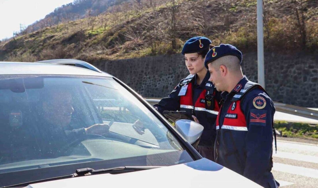 Ordu’da jandarma ekiplerinin ilde son bir haftada gerçekleştirdiği asayiş, trafik,