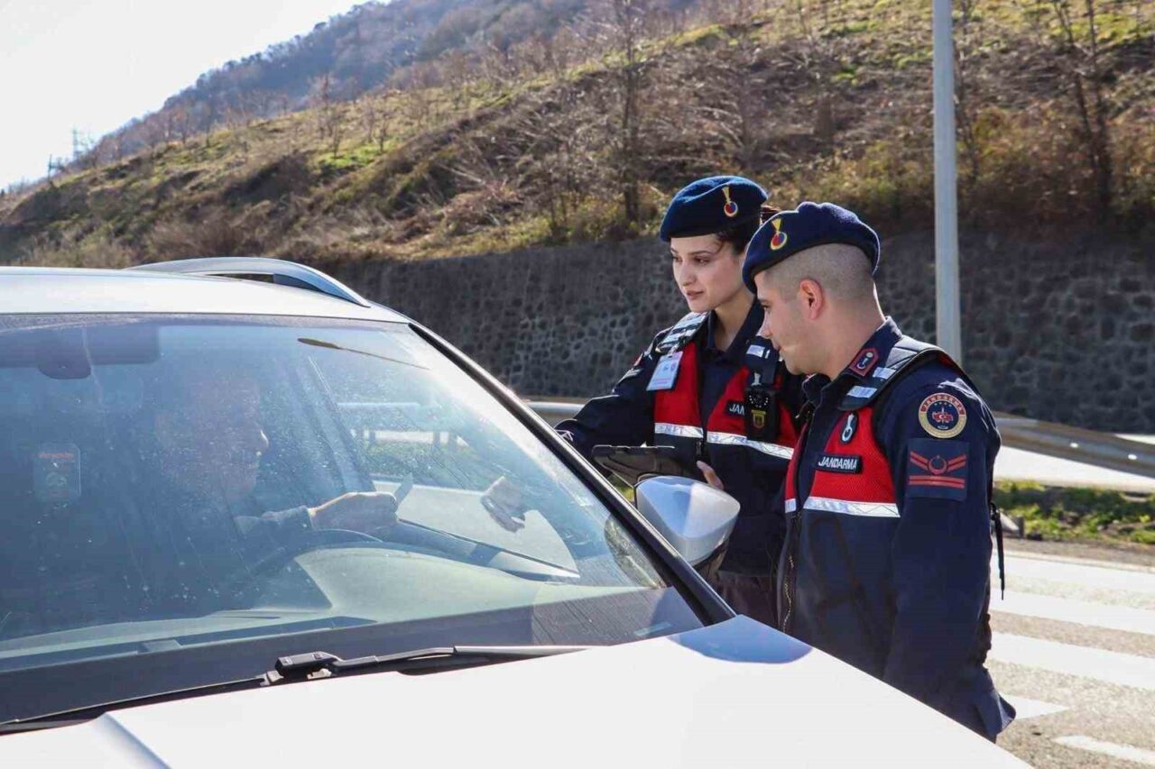 Ordu’da jandarma ekiplerinin ilde son bir haftada gerçekleştirdiği asayiş, trafik,