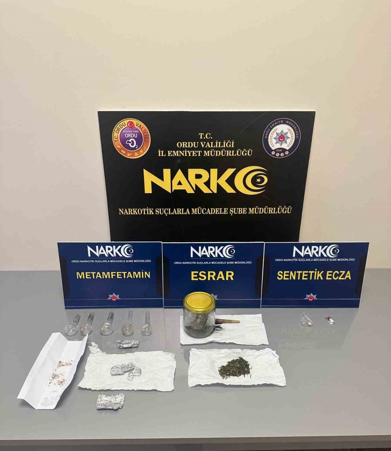 Ordu’da düzenlenen uyuşturucu operasyonlarında 4 şüpheli tutuklandı, 18 şahıs hakkında