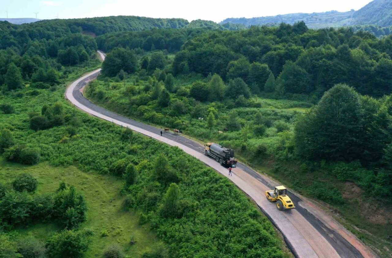 Ordu Büyükşehir Belediyesi, Tokat’a bağlantı sağlayan yolu asfalt konforu ile