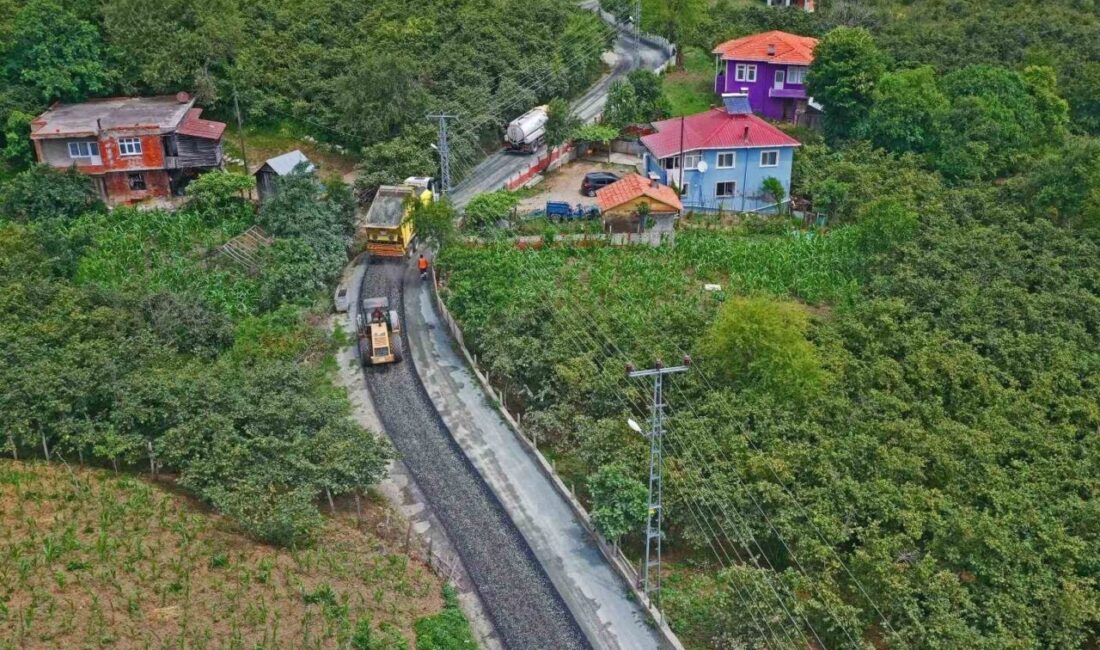 Ordu Büyükşehir Belediyesi tarafından gerçekleştirilen asfalt çalışmaları ile modern ve
