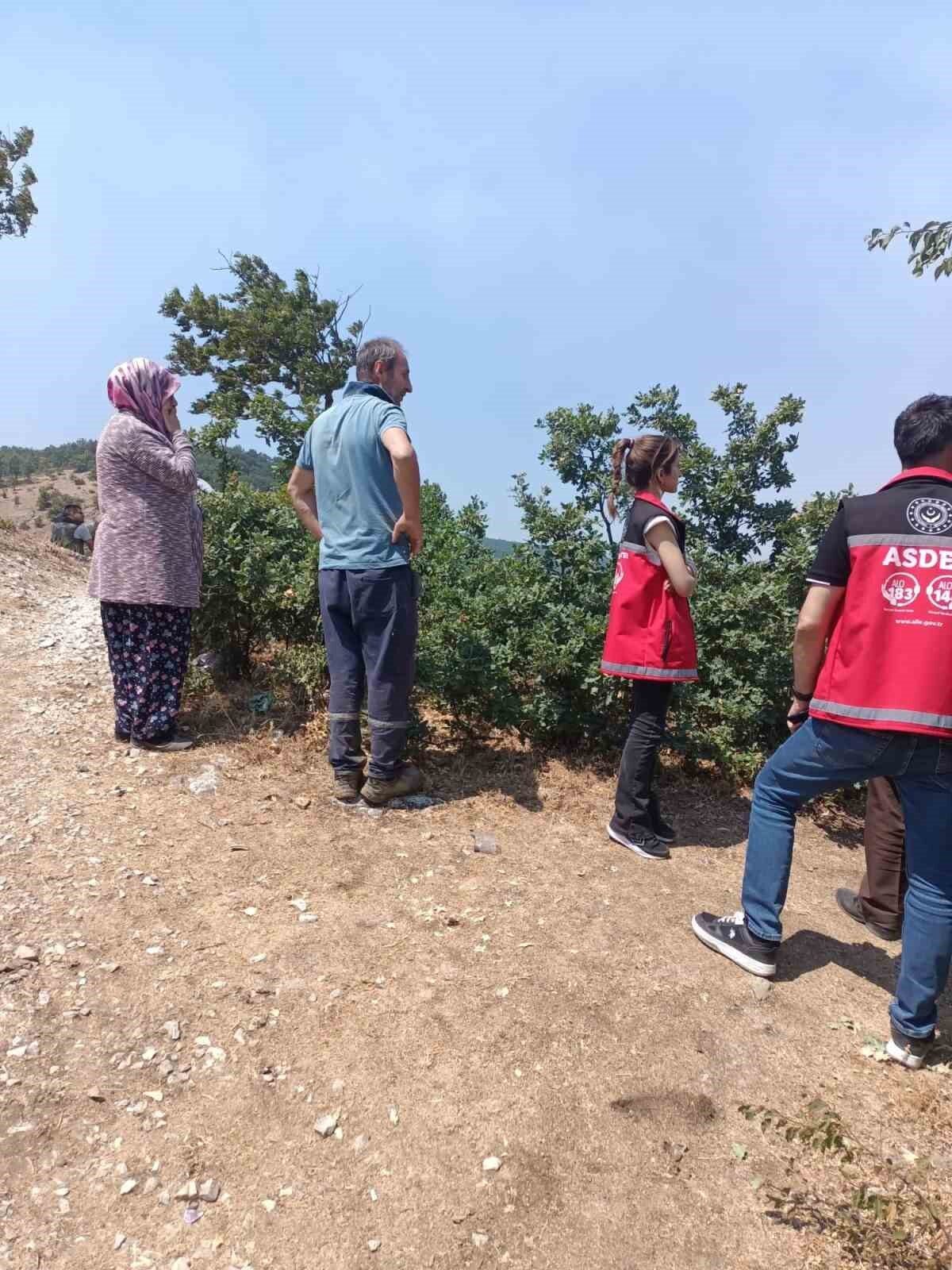 Bilecik’te Demirköy, Kurtköy ve Hamidiye köyleri arasında çıkan orman yangını