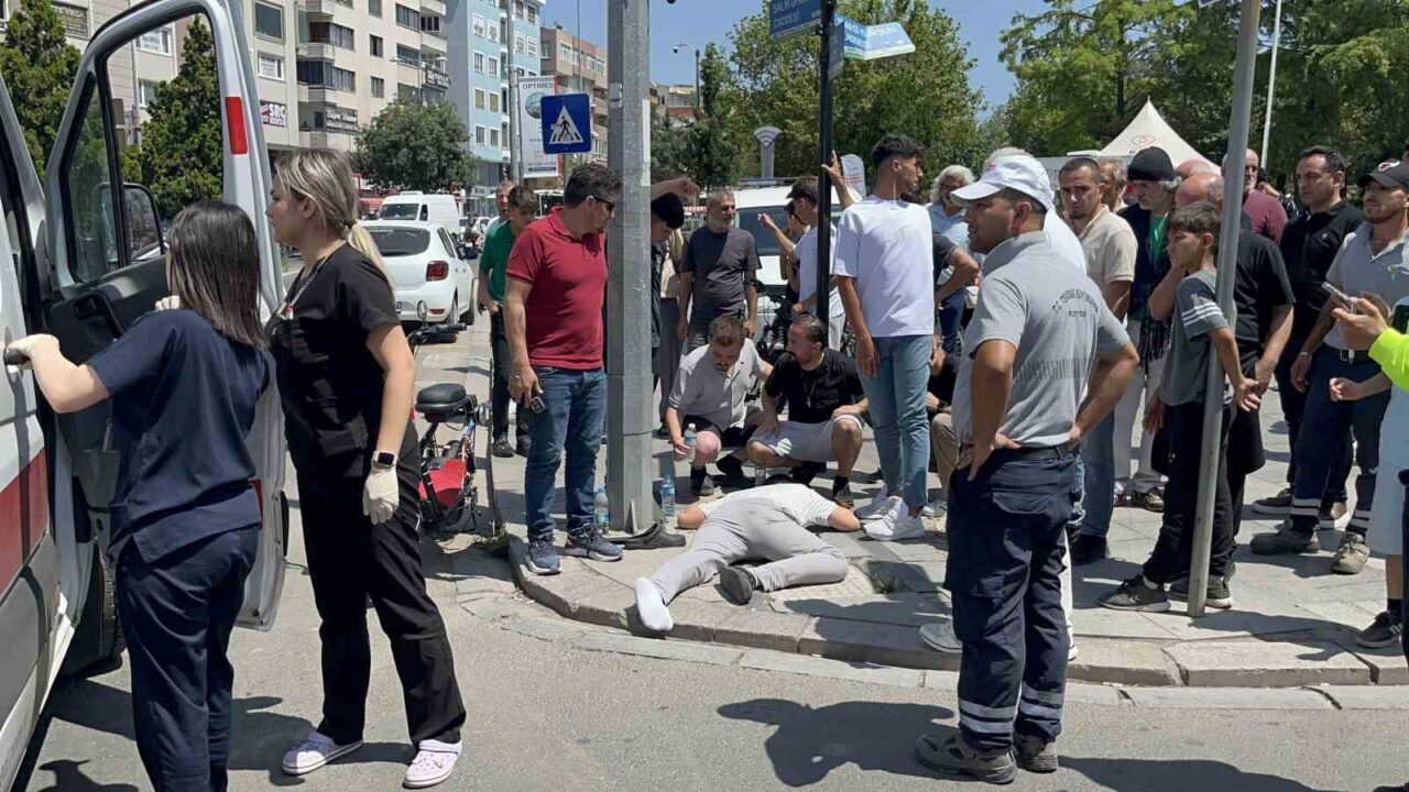 Tekirdağ’ın Çorlu ilçesinde otomobille çarpışan elektrikli bisikletli çocuk yaralandı. Kaza,