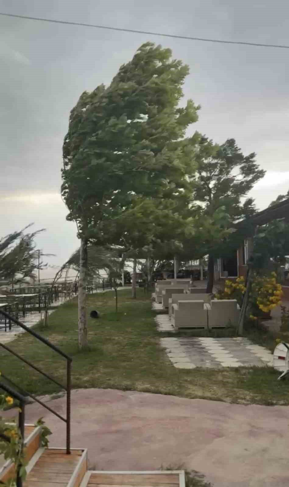 Elazığ’ın Palu ilçesinde fırtına etkili oldu. Son zamanlarda sıcaklıkların etkili