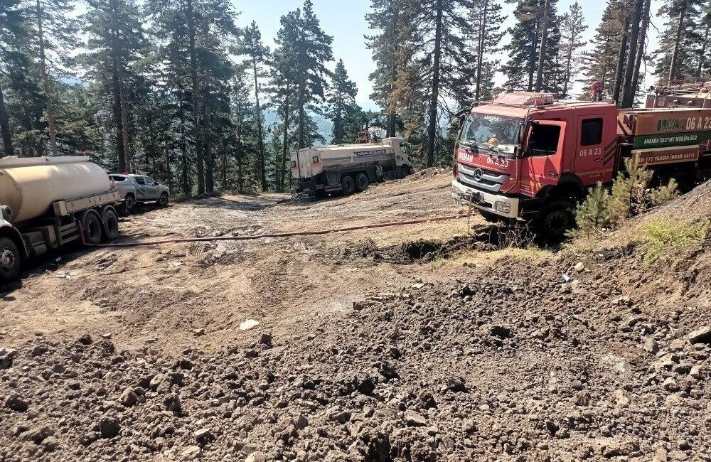 Pursaklar Belediyesi, Çankırı’da devam eden orman yangınları ile mücadele etmek