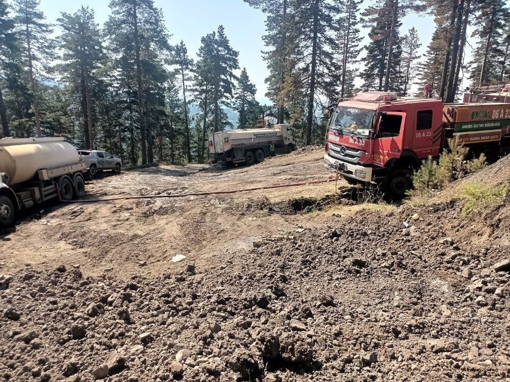 Pursaklar Belediyesi, Çankırı’da devam eden orman yangınları ile mücadele etmek