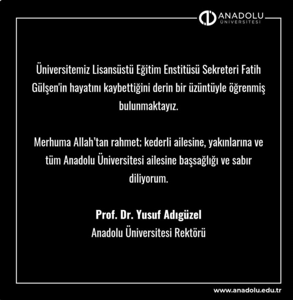 Anadolu Üniversitesi Rektörü Prof. Dr. Yusuf Adıgüzel, Lisansüstü Eğitim Enstitüsü