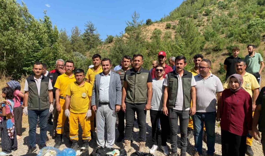 Adana’nın Saimbeyli ilçesinde, orman yangınlarına karşı farkındalık oluşturmak amacıyla çevre