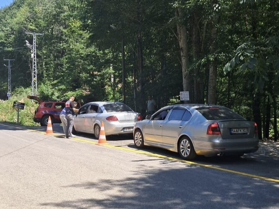 Sakarya’nın Akyazı ilçesinde yangın riski nedeniyle ormanlık alanlardaki mesire yerleri