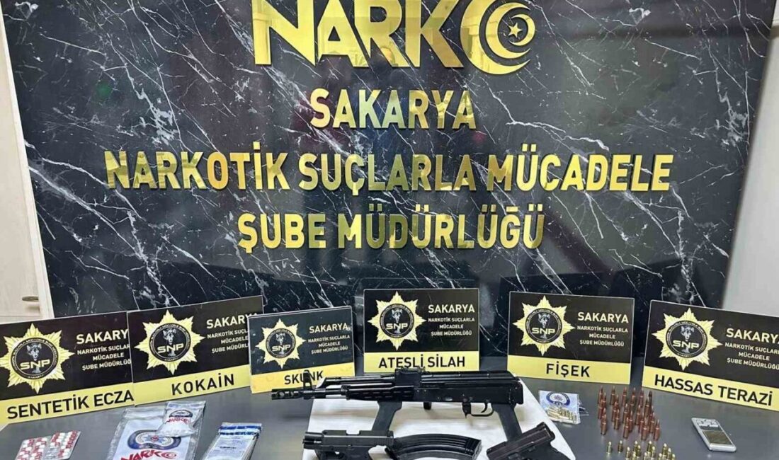 Sakarya’nın Sapanca ilçesinde polis ekiplerince düzenlenen operasyonda, biri uzun namlulu