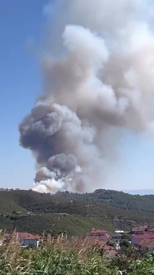 Sakarya’da Geyve ve Adapazarı’nın ardından Hendek’te de yangın çıktı. Bölgeye