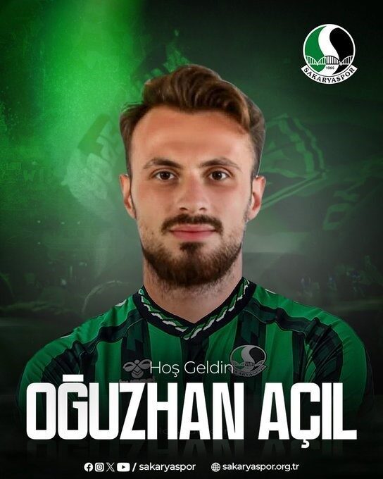 Sakaryaspor, 25 yaşındaki stoper Oğuzhan Açıl’ı kadrosuna kattı. Trendyol 1.