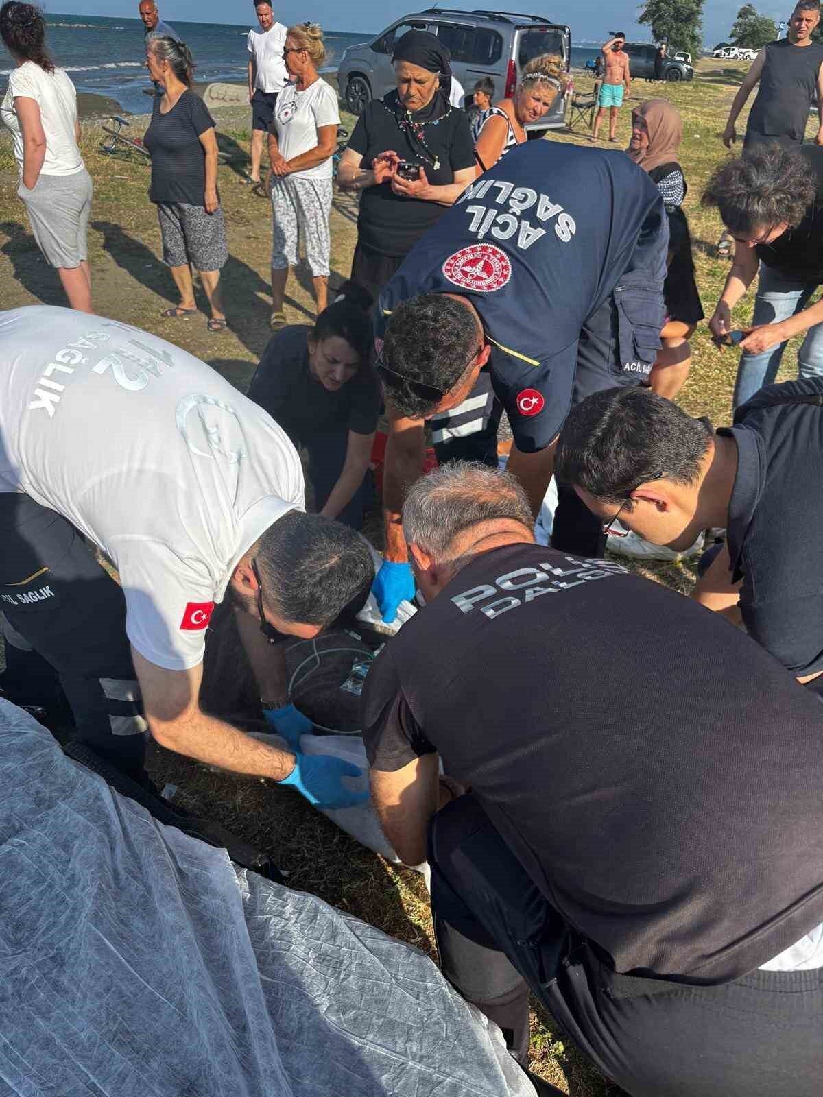 Samsun’un Atakum ilçesinde denize giren 4 kişi akıntıya kapılarak boğulma