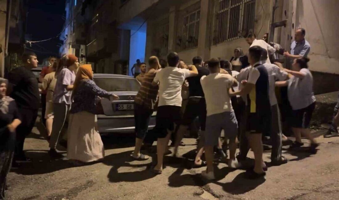 Samsun’un İlkadım ilçesinde park yeri meselesi yüzünden iki grup arasında