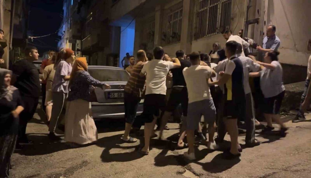 Samsun’un İlkadım ilçesinde park yeri meselesi yüzünden iki grup arasında