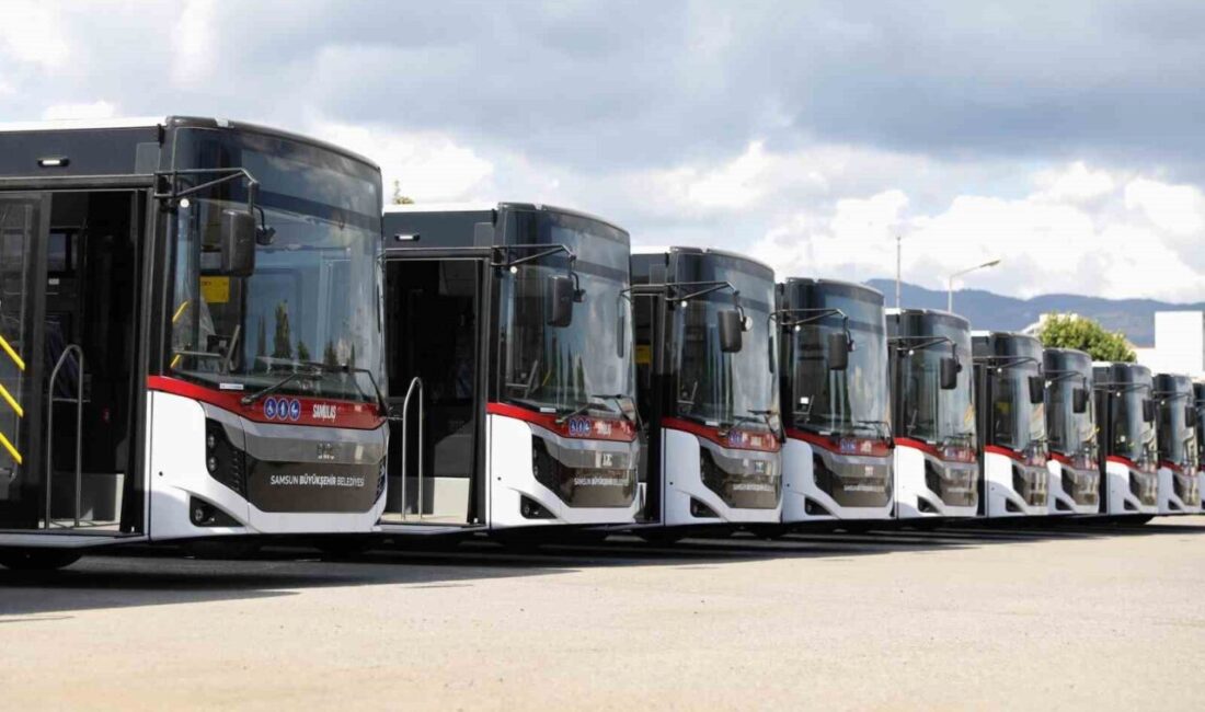 Samsun Büyükşehir Belediyesi, toplu taşıma filosunu genişletmeye devam ediyor. Geçen