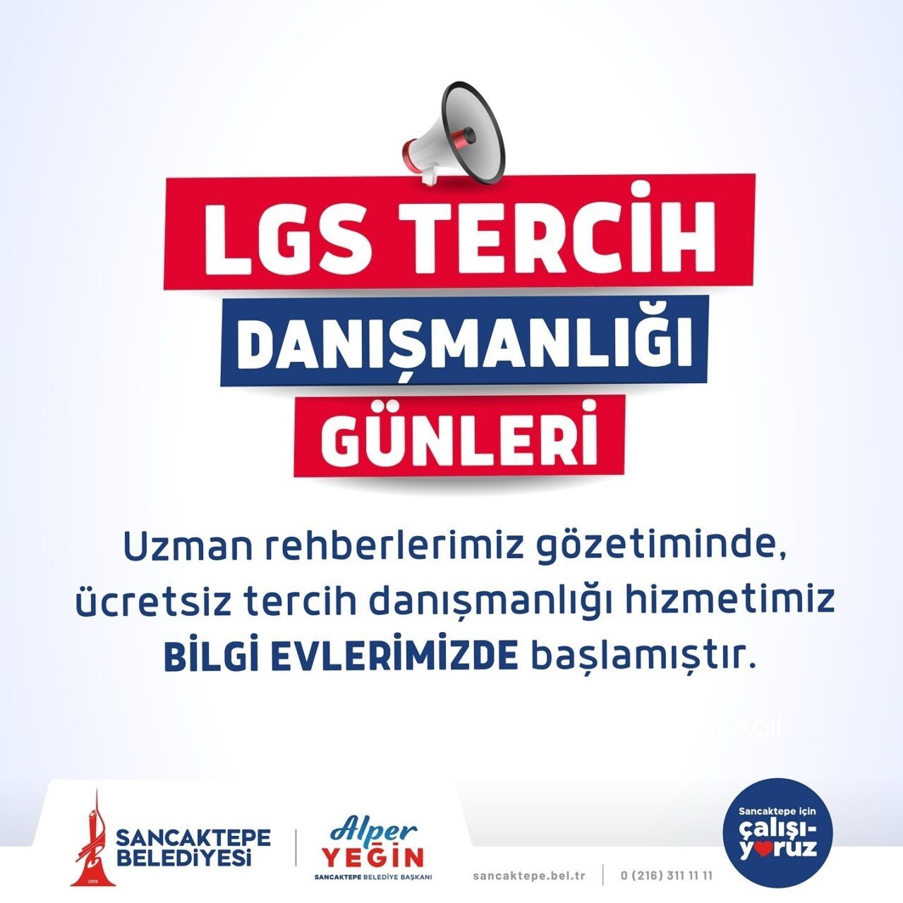 Sancaktepe Belediyesi, Liselere Geçiş Sistemi (LGS) tercih döneminde öğrencilere destek