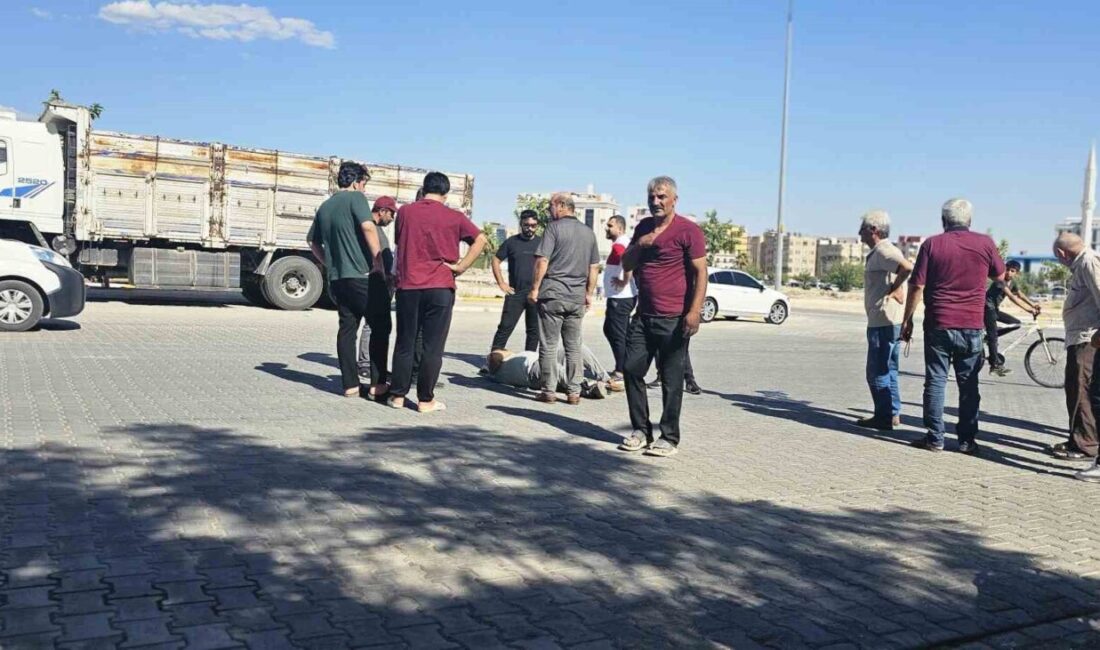 Şanlıurfa’nın Haliliye ilçesinde, önüne çıkan otomobile çarpmamak için manevra yapan