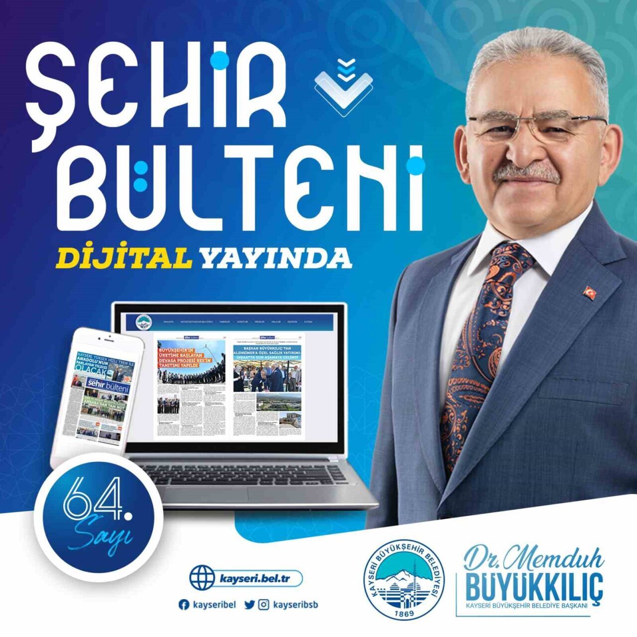 Kayseri Büyükşehir Belediyesi’nin yatırımlarına Ankara’dan gelen övgülerin manşet olduğu Şehir
