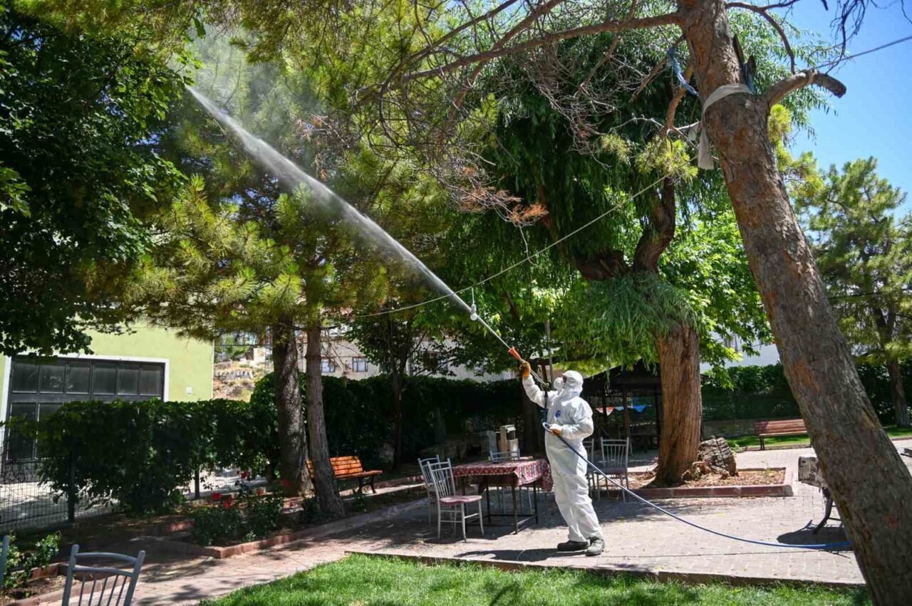 Konya’nın merkez Selçuklu İlçe Belediyesi Park ve Bahçeler Müdürlüğü ekipleri
