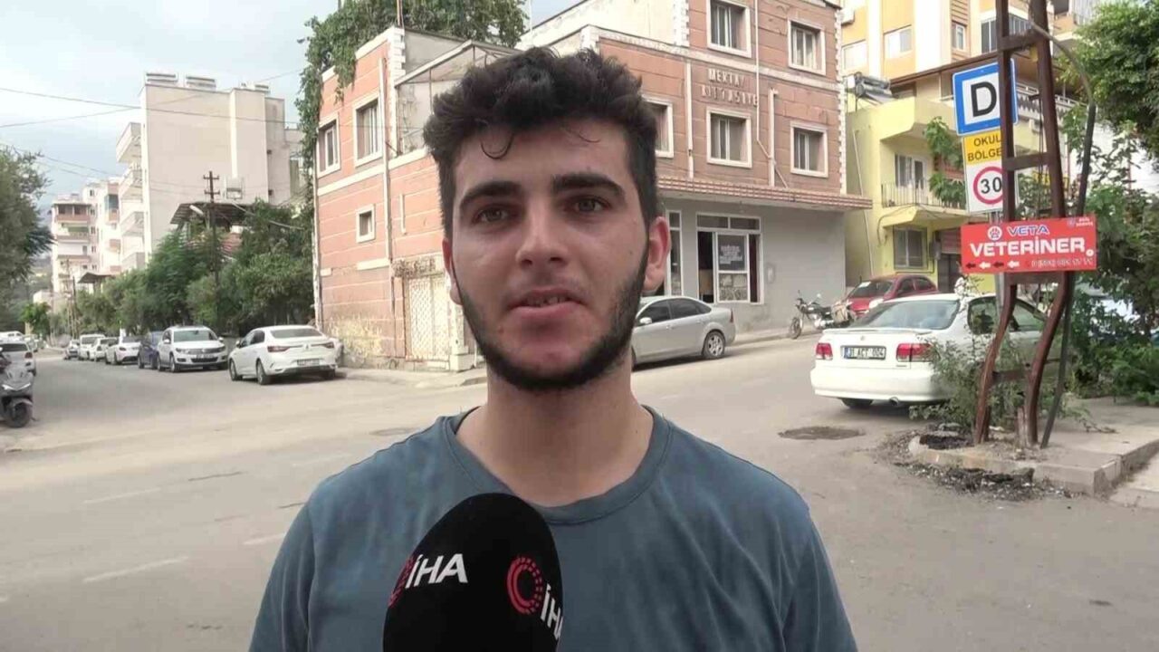Hatay’ın İskenderun ilçesinde aşırı sıcaklar nedeniyle genleşen elektrik tellerinde meydana
