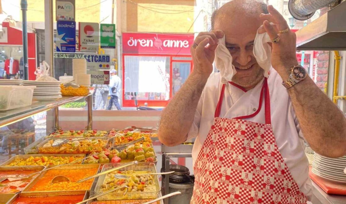 Eskişehir’de aşçılık yapan Yücel Sivrican, sıcak havaların bunaltıcı etkisini azaltmak
