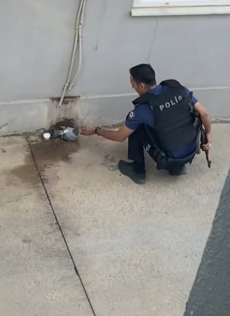 Gaziantep’in Yavuzeli ilçesinde çevre koruma nöbeti tutan polis memuru Mustafa