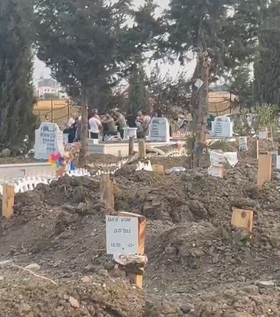 İstanbul’un Silivri ilçesinde bir mezarlıkta cenaze töreni, taraflar arasında yaşanan