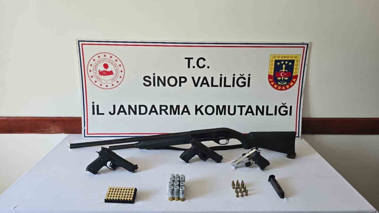 Sinop’ta köy düğününde havaya ateş eden 2 kişi, görüntülerin sosyal