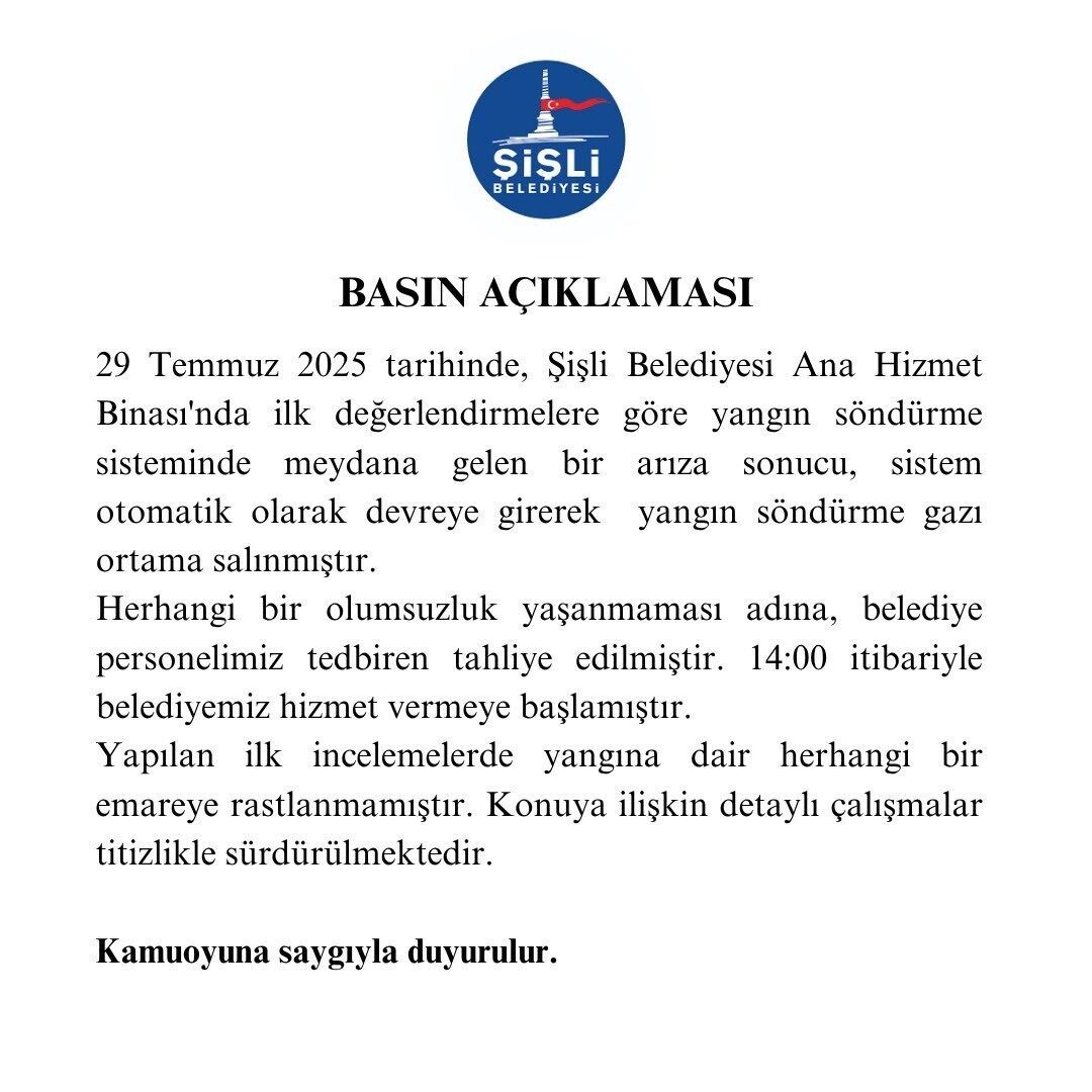 İstanbul Şişli Kaymakamlığı Tapu Müdürlüğü’nün arşiv bölümünde çıkan yangınla ilgili