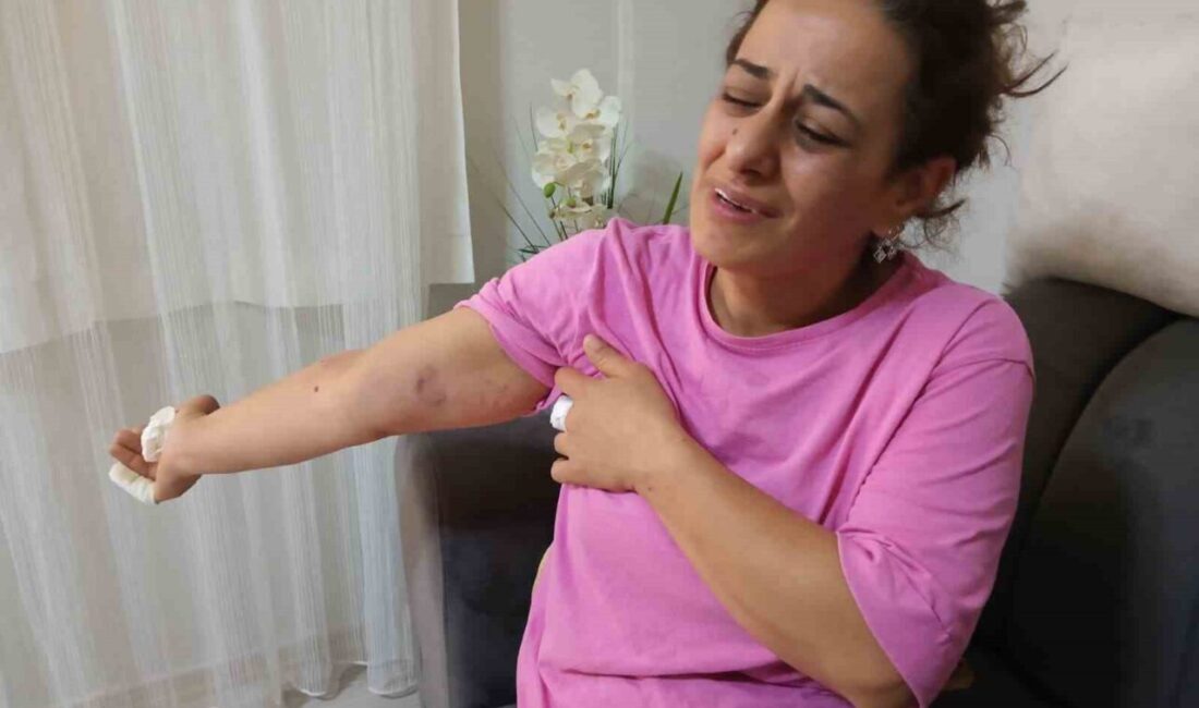 Ankara Keçiören’de su basan evinde kız çocuğuyla birlikte mahsur kalan