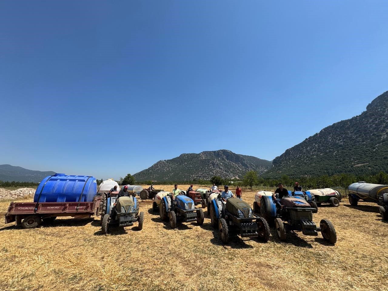 Isparta’nın Eğirdir ilçesi Serpil köyünde sulama suyu sorunu tarımı durma