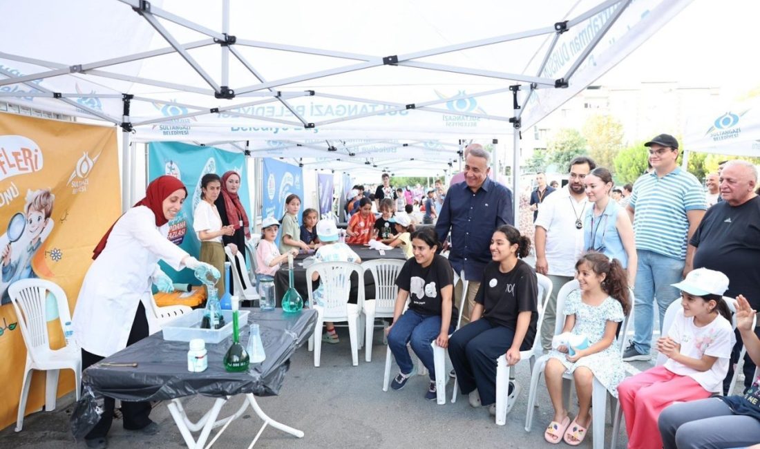 Sultangazi Belediyesi’nin çocuklara bilimi sevdiren, mahalle mahalle gerçekleştirdiği etkinlik Bilim