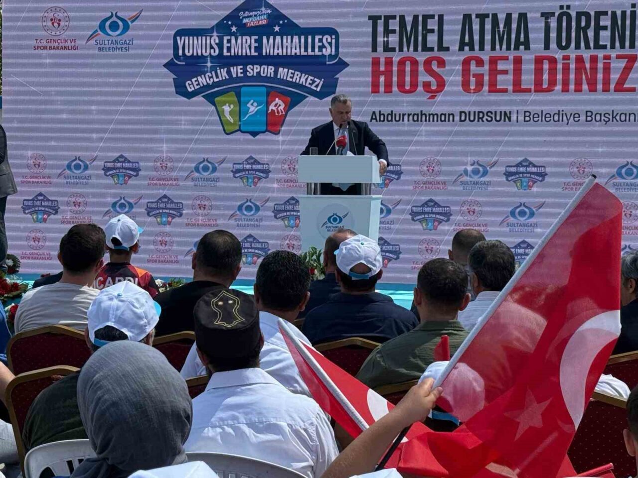 Sultangazi Yunus Emre Mahallesi’ne yapılacak olan Gençlik ve Spor Merkezi’nin