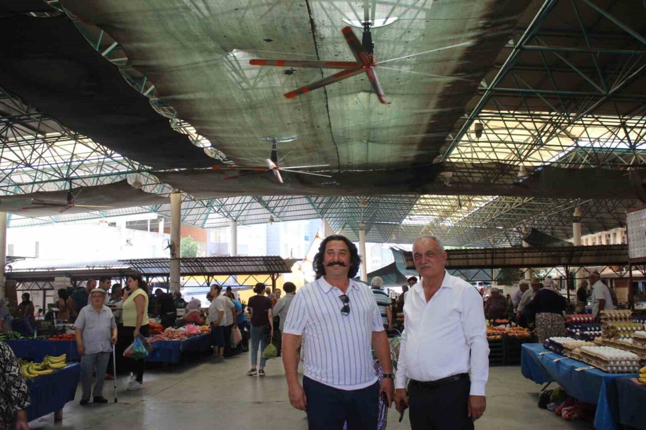 Sultanhisar ilçe merkezimizde bulunan kapalı pazaryerine belediye tarafından 12 adet