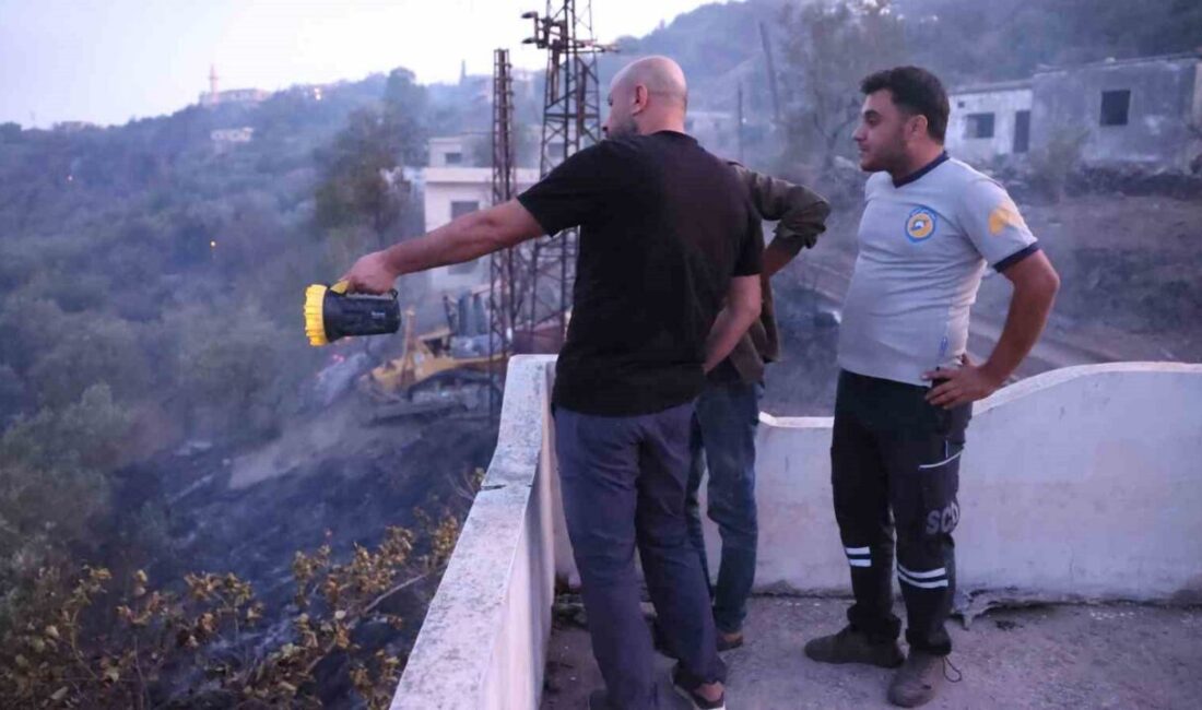 Suriye’nin Lazkiye ilinde devam eden orman yangınlarıyla mücadele çalışmalarına destek