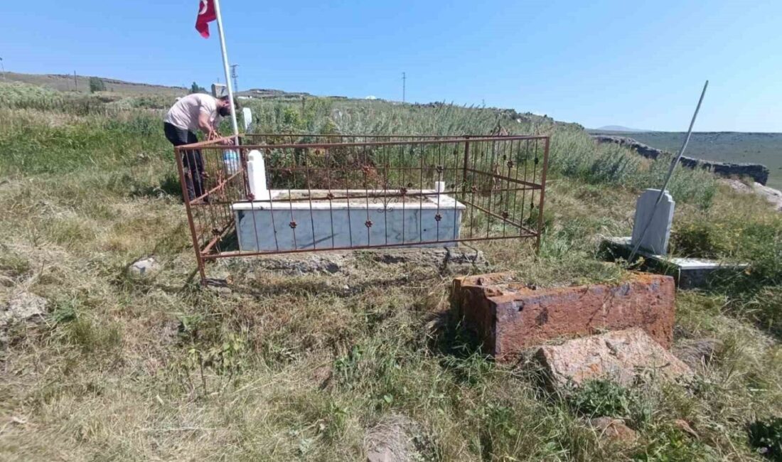 Susuz Kaymakamı Muhammet Emin Tutal, ilçedeki şehit mezarlıklarının bakım ve