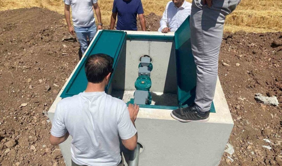 Çorum’un Alaca ilçesinde yürütülen sulama projeleri kapsamında Devlet Su İşleri