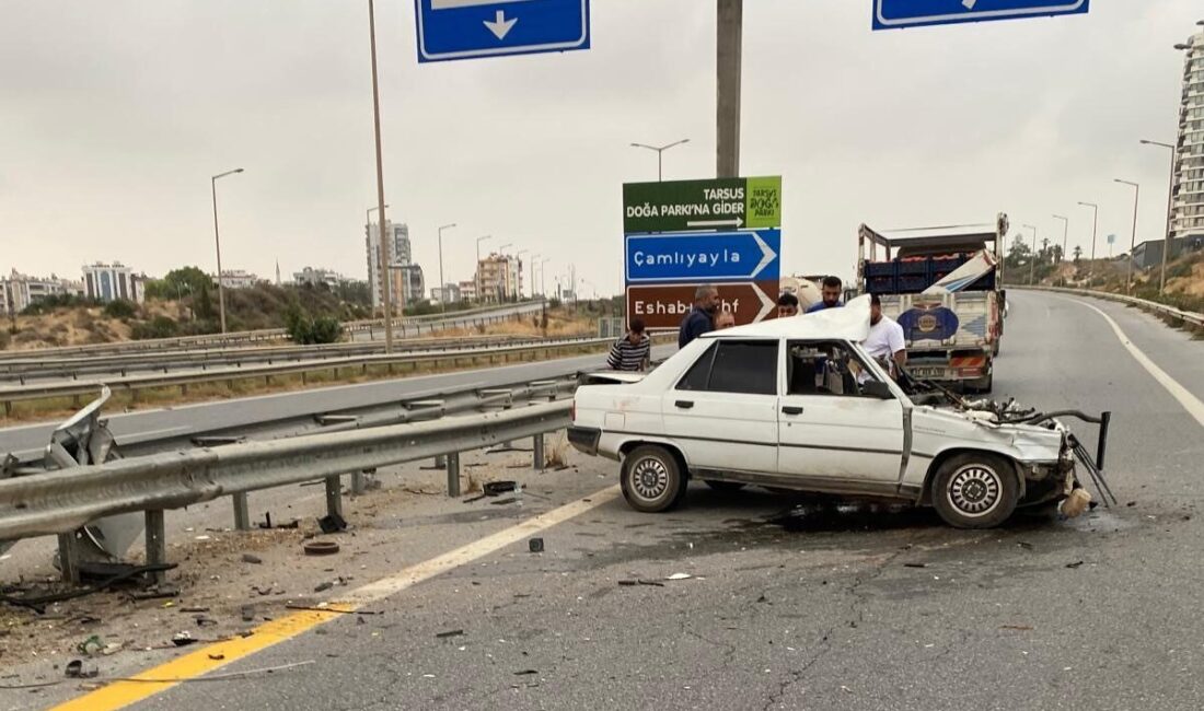 Mersin’in Tarsus ilçesinde meydana gelen trafik kazasında iki kardeşten biri