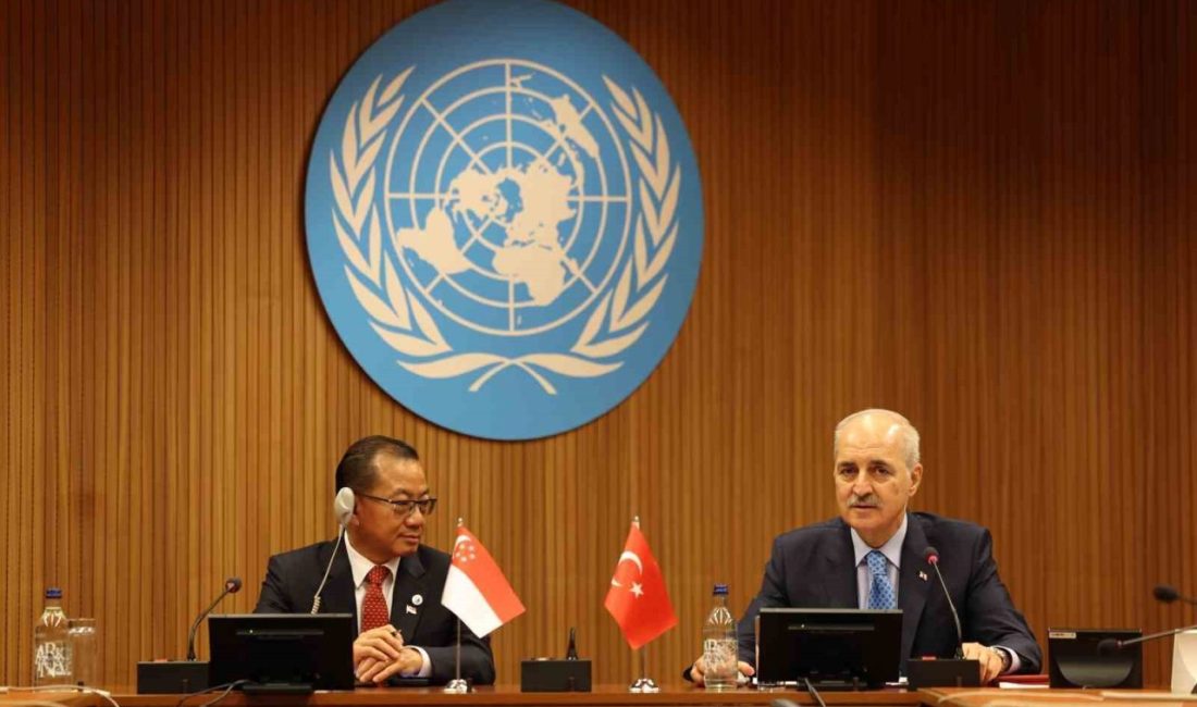 TBMM Başkanı Numan Kurtulmuş, Singapur Parlamentosu Başkanı Seah Kian Peng
